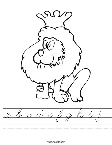 Lion King Worksheet