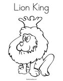 Lion King Coloring Page