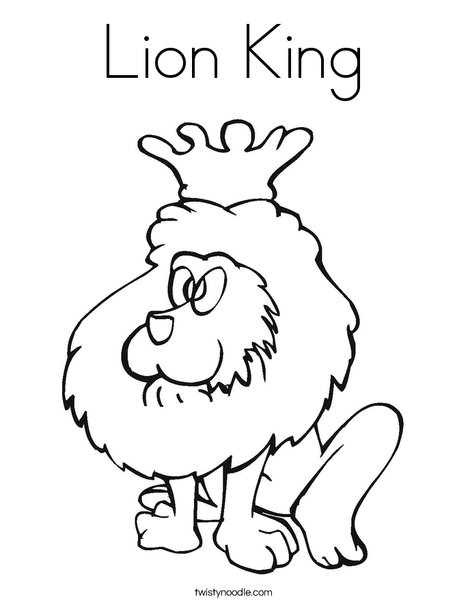 Lion King Coloring Page