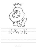 RAWR Worksheet