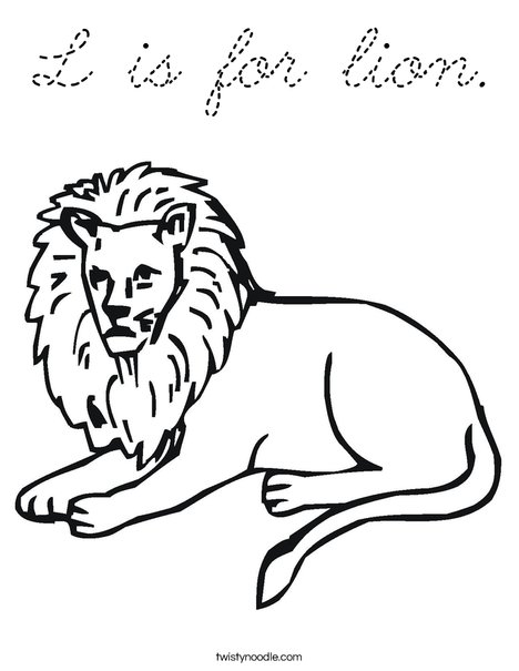 Lion Coloring Page