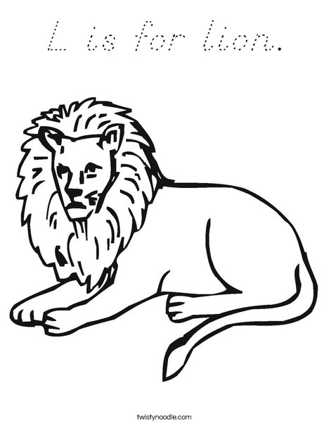 Lion Coloring Page
