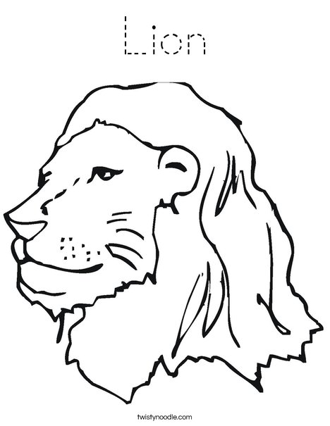 The Library Lion Coloring Page