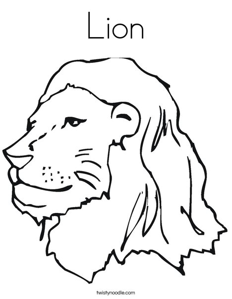 The Library Lion Coloring Page