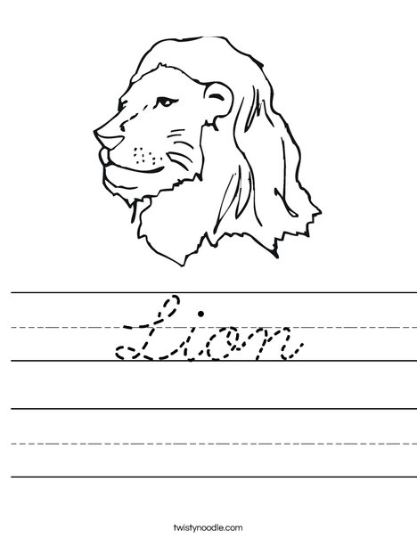 The Library Lion Worksheet