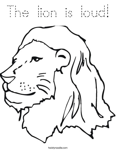 The Library Lion Coloring Page