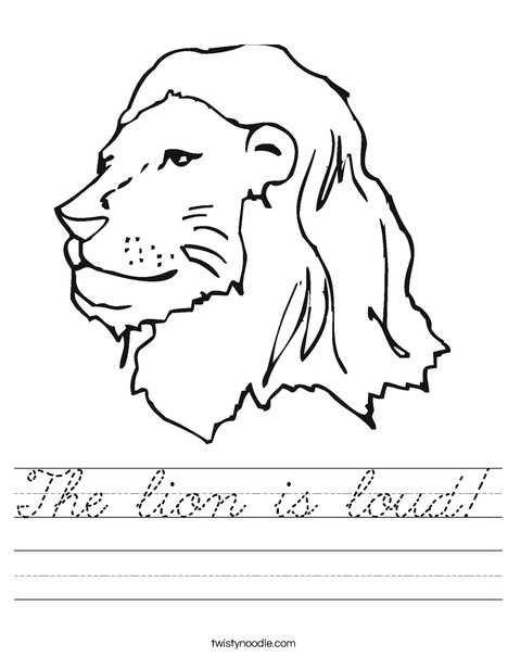 The Library Lion Worksheet