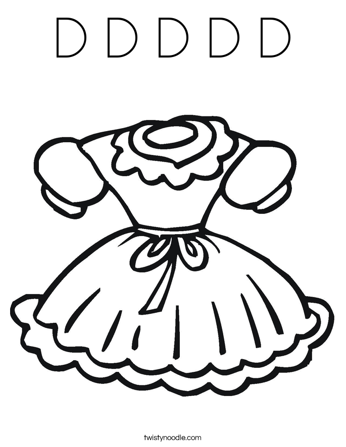 D D D D D Coloring Page