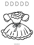 D D D D D Coloring Page