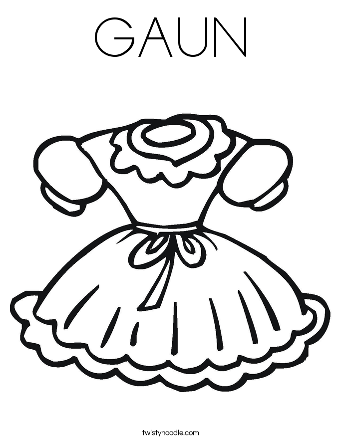 GAUN Coloring Page