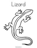 Lizard Coloring Page