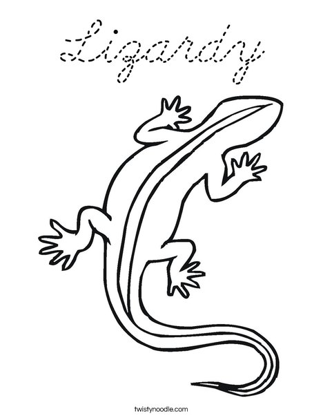 Lizard Coloring Page