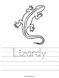Lizardy Worksheet