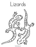 Lizards Coloring Page