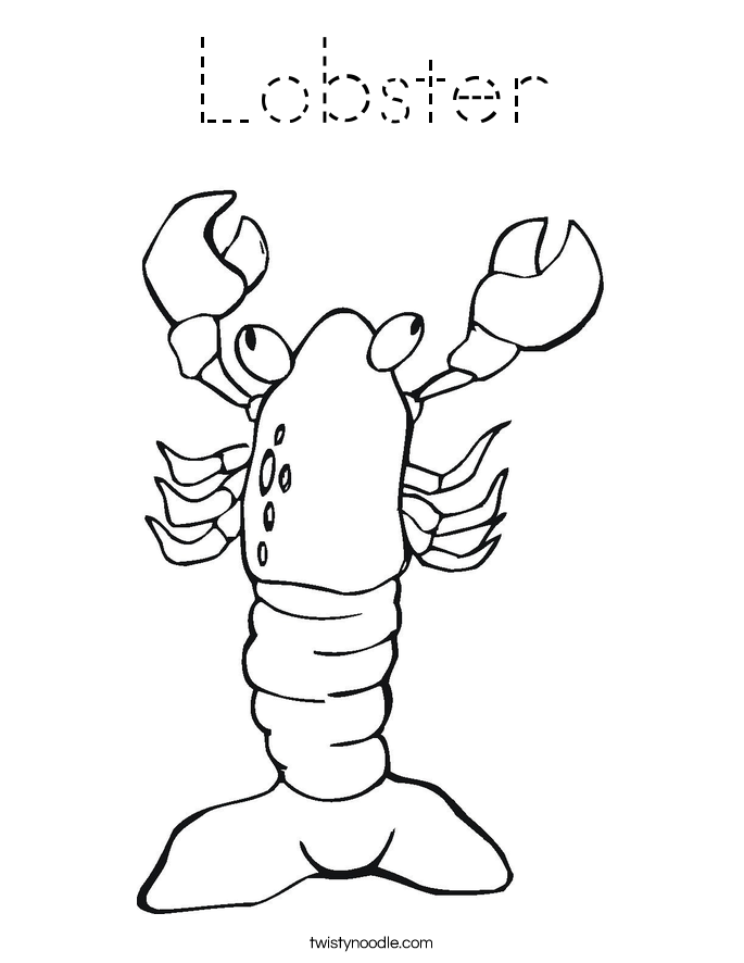 Lobster Coloring Page