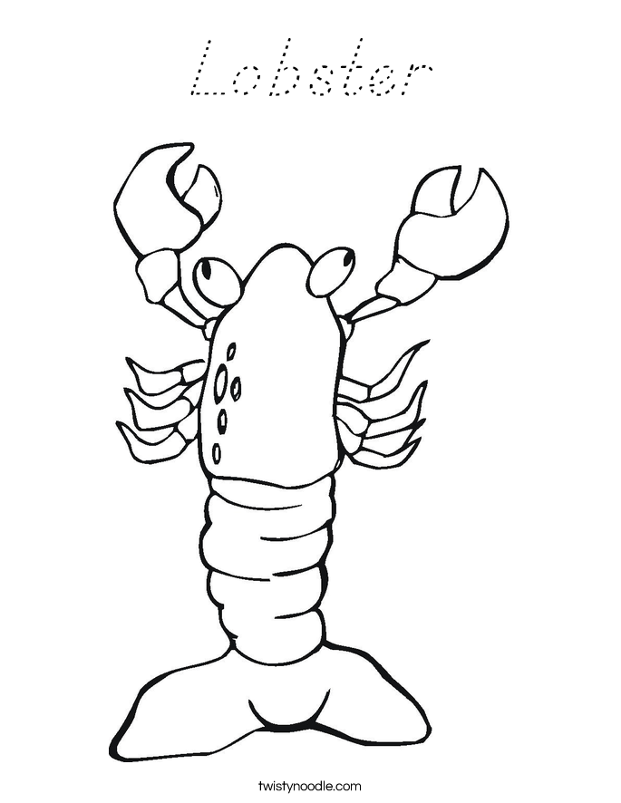 Lobster Coloring Page
