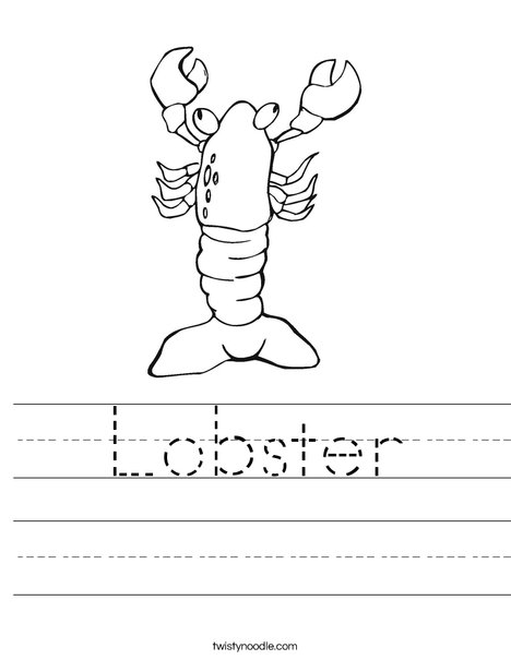 Lobster with Eyes Worksheet