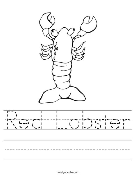 Lobster with Eyes Worksheet