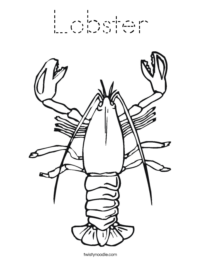 Lobster Coloring Page