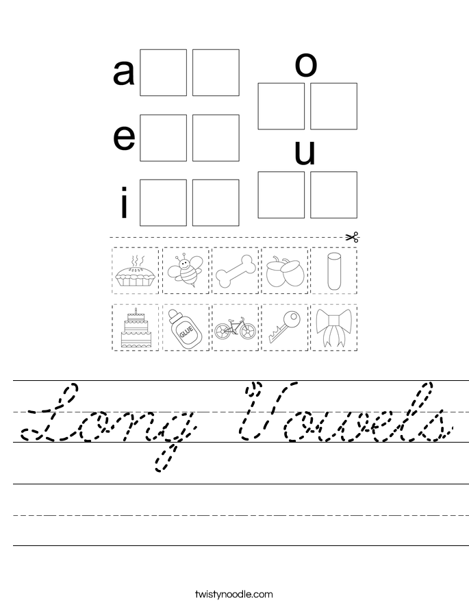 Long Vowels Worksheet