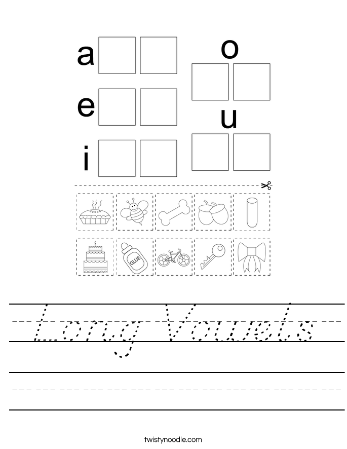 Long Vowels Worksheet