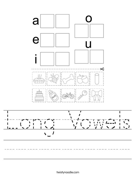 Long Vowels Worksheet