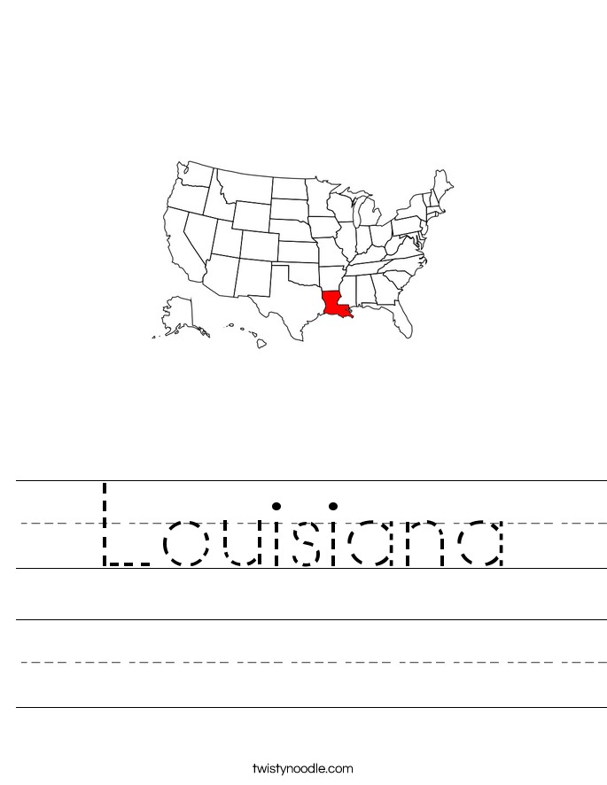 Louisiana Worksheet