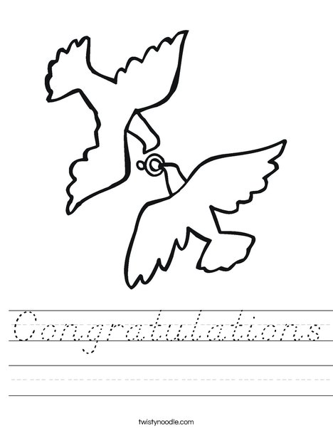 Love Birds and Ring Worksheet