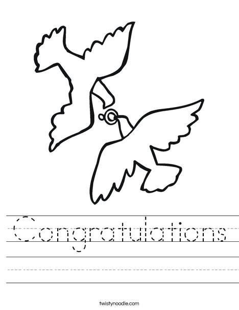 Love Birds and Ring Worksheet