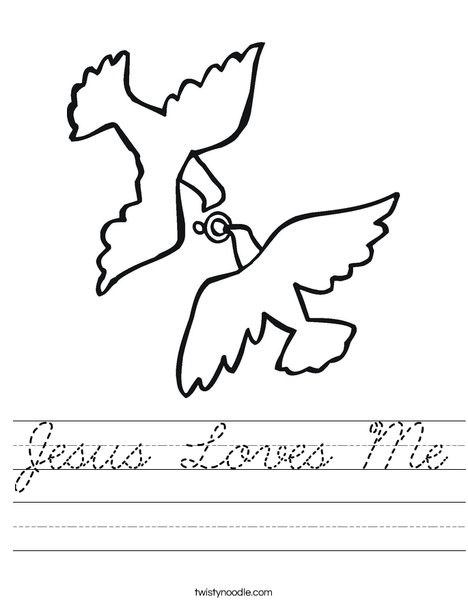 Love Birds and Ring Worksheet