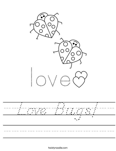 Love Bugs! Worksheet