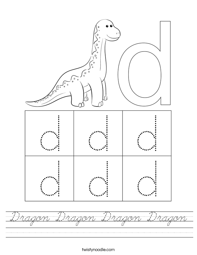 Dragon Dragon Dragon Dragon Worksheet