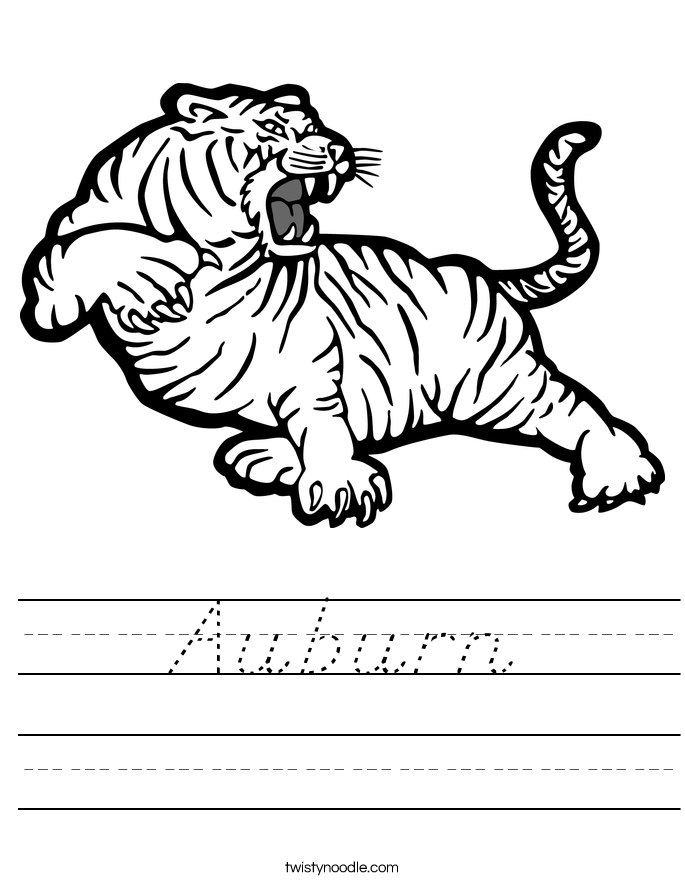 Auburn Worksheet