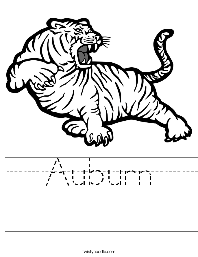 Auburn Worksheet