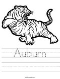Auburn Worksheet