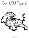 Go  LSU Tigers! Coloring Page