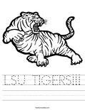 LSU TIGERS!!! Worksheet