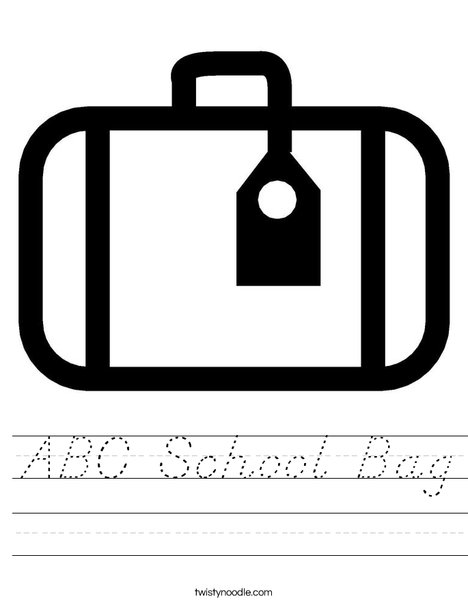 Luggage with Tag Worksheet