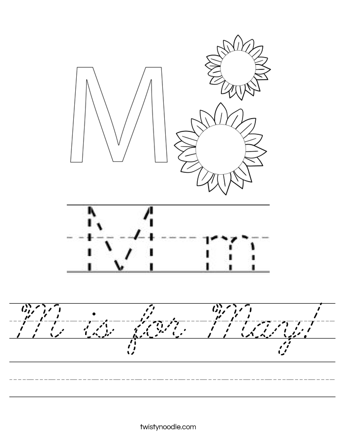 M is for May! Worksheet