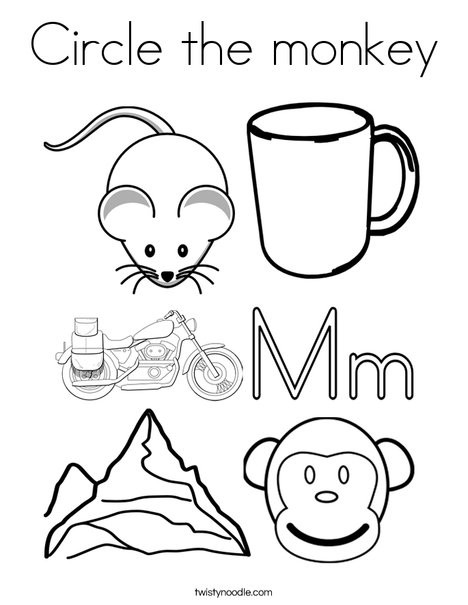 M is for Coloring Page
