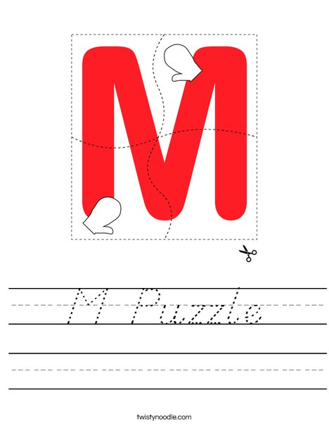 M Puzzle Worksheet