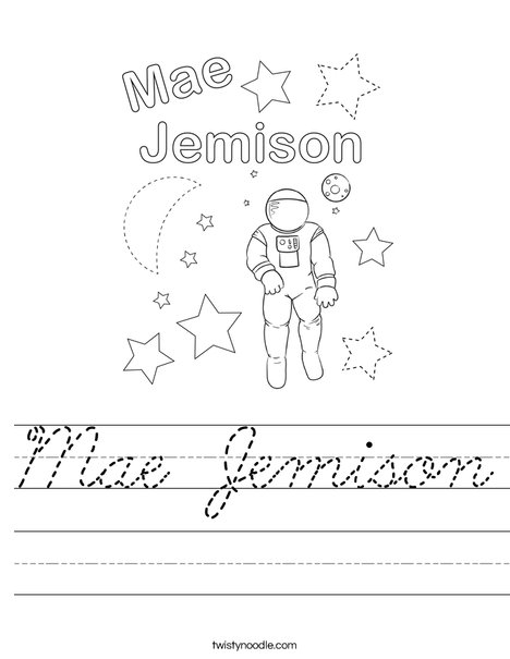 Mae Jemison Worksheet