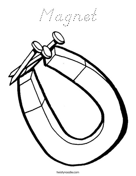Magnet and Nails Coloring Page