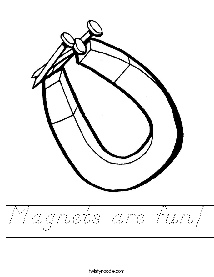 Magnets are fun! Worksheet