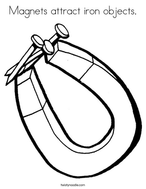 Magnet and Nails Coloring Page