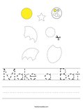 Make a Bat Worksheet