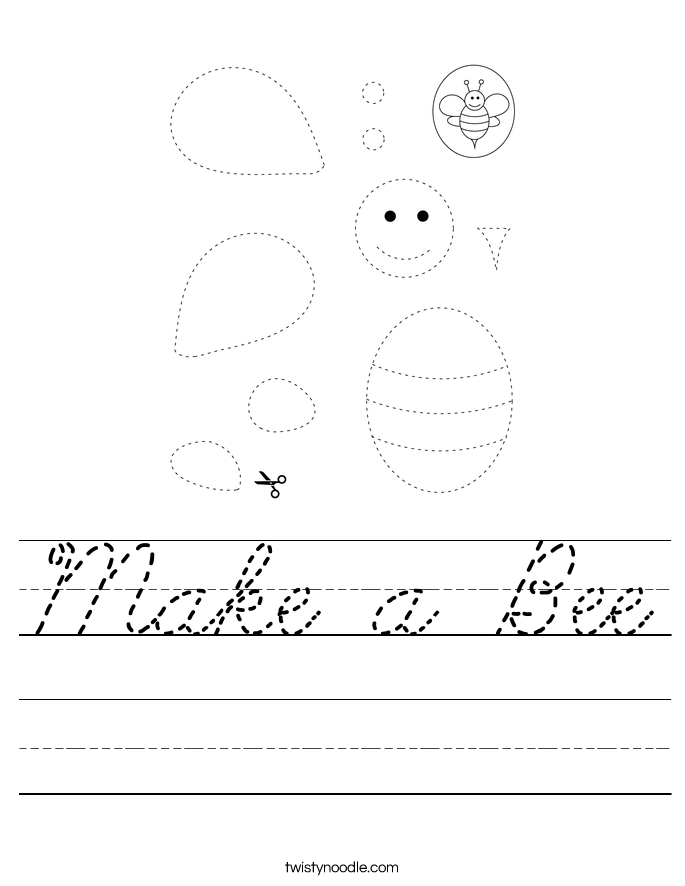 Make a Bee Worksheet