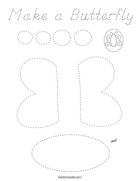 Make a Butterfly Coloring Page