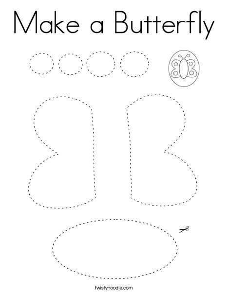 Make a Butterfly Coloring Page
