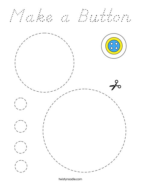 Make a Button Coloring Page